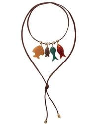 Eliou - Fish Charm Wrap Necklace - Lyst