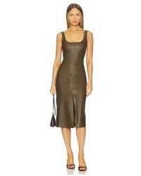 Commando - Faux Leather Midi Tank Dress - Lyst