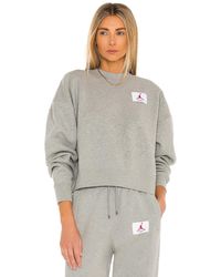 Nike Свитшот Flight В Цвете Темный Серый Вересковый