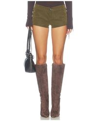 Free People - Sun Siren Suede Mirco Short - Lyst