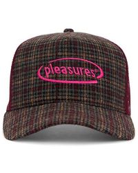 Pleasures - Happier Plaid Trucker Cap - Lyst