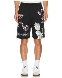 Reason - Rick And Morty Fleece Shorts - Lyst
