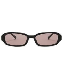Saint Laurent - Sl Logo Erin Rectangular Sunglasses - Lyst