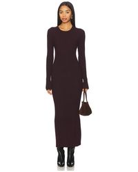 Helmut Lang - Vestido Acanalado Con Espalda Abierta En Color Morado Talla (También En S) - Lyst