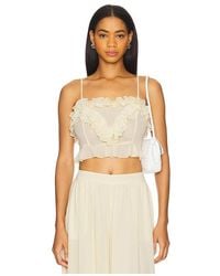 Bardot - Alira Frill Detail Crop Top - Lyst