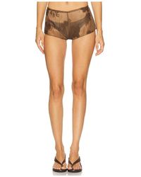 Jaded London - Celina Sheer Mini Short En Color Marrón Talla (También En 12, 14, 16, 4, 6, 8) - Lyst