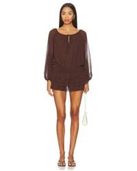 Amanda Uprichard - Dallas Skort Romper - Lyst