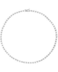 Shashi - Oval Tennis Necklace - Lyst