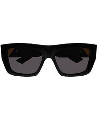 Bottega Veneta - New Triangle Rectangular Sunglasses - Lyst