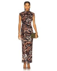 Hemant & Nandita - Mock Neck Midi Dress - Lyst