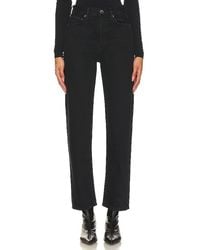 Agolde - Pantalones Rectos De Talle Alto 90S Pinch Waist En Color Negro Talla (También En 25, 26, 27, 28, 29, 30, 31, 32, 33, 34) - Lyst