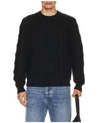 Asher - Andre Cable Knit Sweater - Lyst