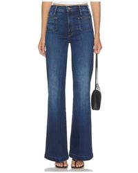 Mother - The Hustler Roller Patch Pocket Sneak Jeans - Lyst