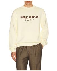 Percival - Public Library Knitted Crew Jumper - Lyst