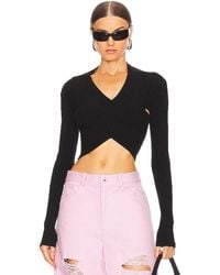 RTA - Cropped Knit Top - Lyst