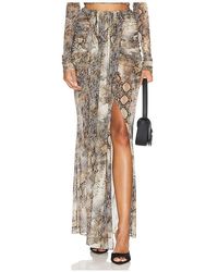 LAPOINTE - Mesh Draped Skirt - Lyst