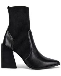 tackle sock bootie in bone leather steve madden