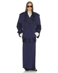 Helsa - Trench Coat With Low Belt - Lyst