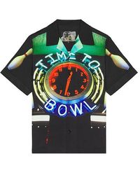 Pleasures - Time Bowling Button Up Shirt - Lyst
