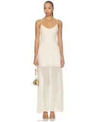 SNDY'S - Alessandra Mesh Maxi Dress - Lyst
