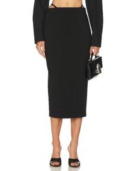 Alexander Wang - Fitted Long Skirt With Logo And Elastic G String - Lyst