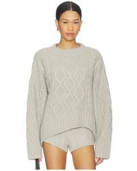 Lioness - Liaison Cable Knit Pullover - Lyst