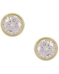 Shashi - Bezel Solitaire Stud - Lyst