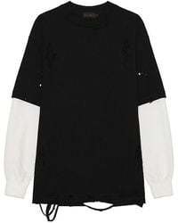 Funeral Apparel - Distressed Thermal Long Sleeve T-Shirt - Lyst
