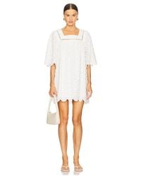 maude club georgina dress Maude Club Georgina Dress in Seafoam Black Dots