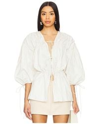 Marques'Almeida - Wrinkled Laces Ruched Blouse - Lyst