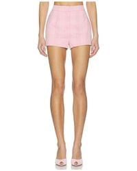 Generation Love - Tayla Windowpane Suiting Micro Shorts - Lyst