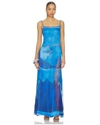 Donde Esteban - Es Vedra Long Silk Dress - Lyst