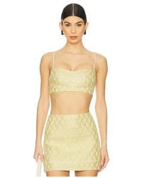 Alexis - Evie Top En Color Oro Metálico Talla En - Lyst