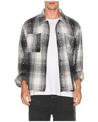 Ryoko Rain - Button Up Rhinestone Flannel - Lyst