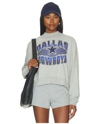 Junk Food - Cowboys Mock Neck Fleece Sweatshirt - Lyst