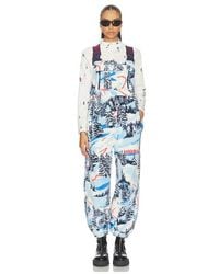 Free People - X Fp Movement Printed Hit The Slopes Salopette Jumpsuit - Lyst