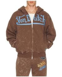 Von Dutch - Oversized Washed Zip Hoodie - Lyst