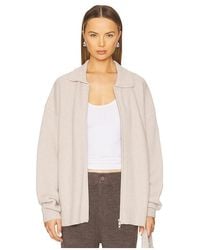 AYA MUSE - Cashmere Collared Zip Up - Lyst
