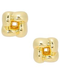 Jenny Bird - Mini Woven Square Earrings - Lyst
