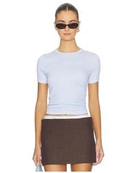 Enza Costa - Supima Cotton New Classic Short Sleeve Tee - Lyst