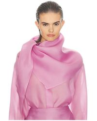 Helsa - Silk Gazar Head Scarf - Lyst