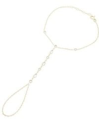 By Adina Eden - Cz Multi-Shape Stone Hand Chain Bracelet - Lyst