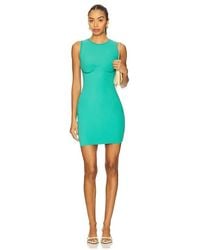 Fleur du Mal - Vestido De Tela Acanalada Hourglass En Color Azul Cerceta Talla (También En S, Xs) - Lyst