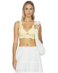 Free People - X Intimately Fp Petal Party Plunge Bralette - Lyst