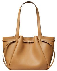 Tory Burch - Bolso Tote Romy En Color Bronce Talla - Lyst