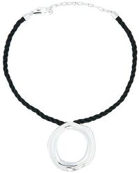Ettika - Open Circle Silk Necklace - Lyst