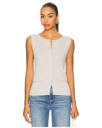 Lovers + Friends - Chaleco Terra En Color Gris Talla (También En M, S, Xs, Xxs) - Lyst