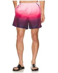 CASABLANCA - Aubergine Gradient Printed Swim Shorts - Lyst