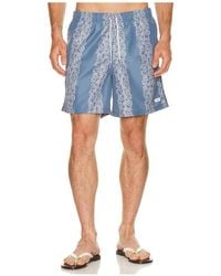 Bather - Coral Fiesta Printed Swim Trunks - Lyst