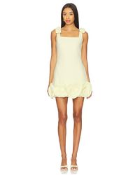 Self-Portrait - Crepe 3D Flower Mini Dress - Lyst